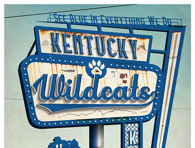 Kentucky Vintage Poster 2d branding design illustration illustrator typography vector
