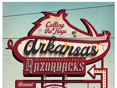 Arkansas Vintage Poster