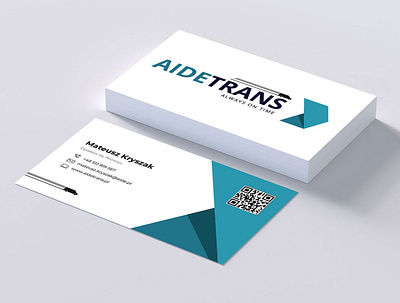 Business card for AIDETRANS brand brand identity branding branding design busines card business ca business card design businesscard design logo minimal modern