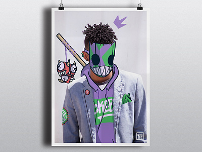 Dokebi Kid Hunter character design design graffiti illustration mask monster photobomb