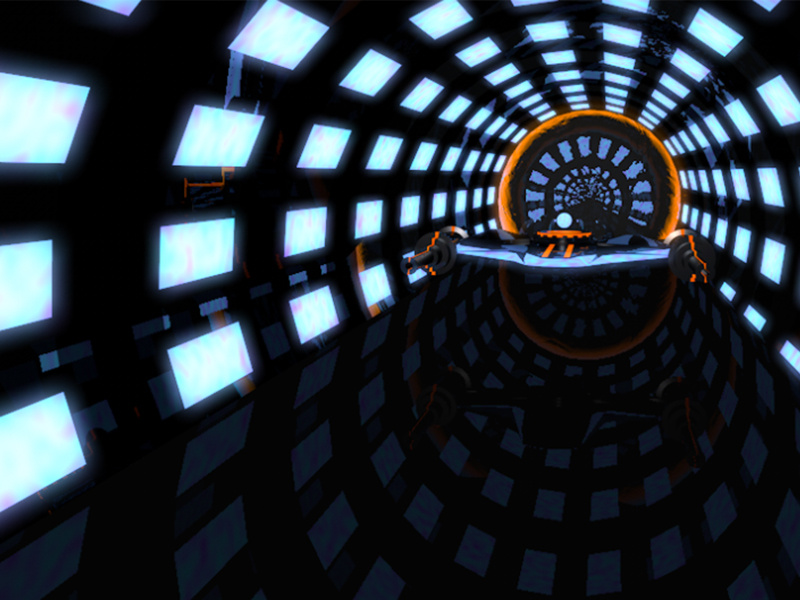 Neon Nitro 3d space ship low poly environment animation motion graphics shiny black glow