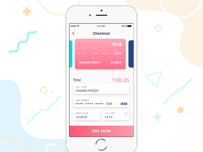 Daily UI 002 - Credit Card Checkout adobe xd daily ui 002 design ui