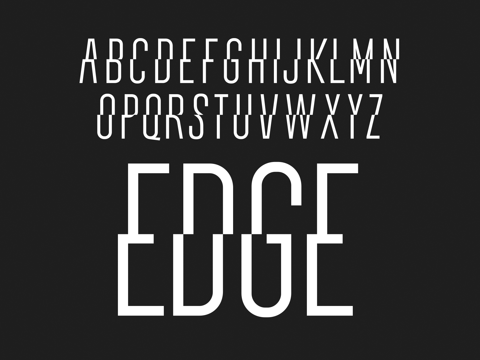 EDGE — sans serif typeface by GraphicSupply on Dribbble