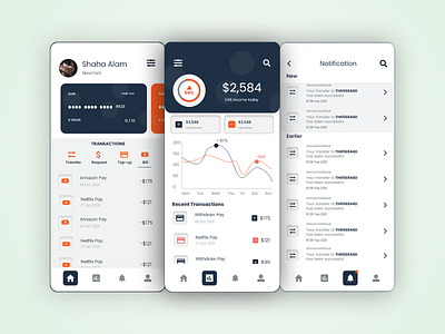 Financial Mobile App Screen
