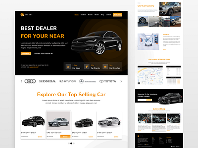 Car Dealership Website - Buy and Sell Car Marketplace car dealership car marketplace car showroom car website clean inspiration landing page landing website redesign website simple ui ui design ui designer vehicle marketplace vehicle rental web design web redesign website website design