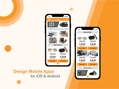 Mobile Apps Design for iOS & Android apps design apps screen mobile design mobile ui ui ux designer
