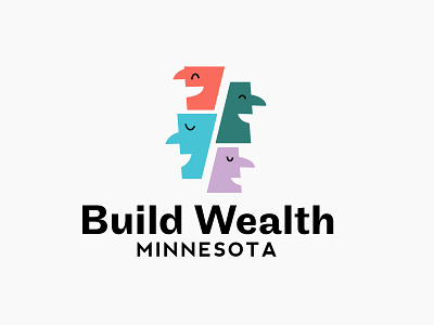 Build Wealth Logo 3 50s 60s ancestry build fifties finance generational home homeowner homeownership mid century mid-century midcentury minnesota mod modern retro sixties throwback wealth