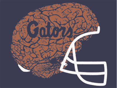 UF Honors Block Shirt brain football gators helmet uf university of florida