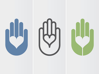 Suicide Prevention Task Force: Logo Concepts 1 hand heart icon logo prevention suicide task force