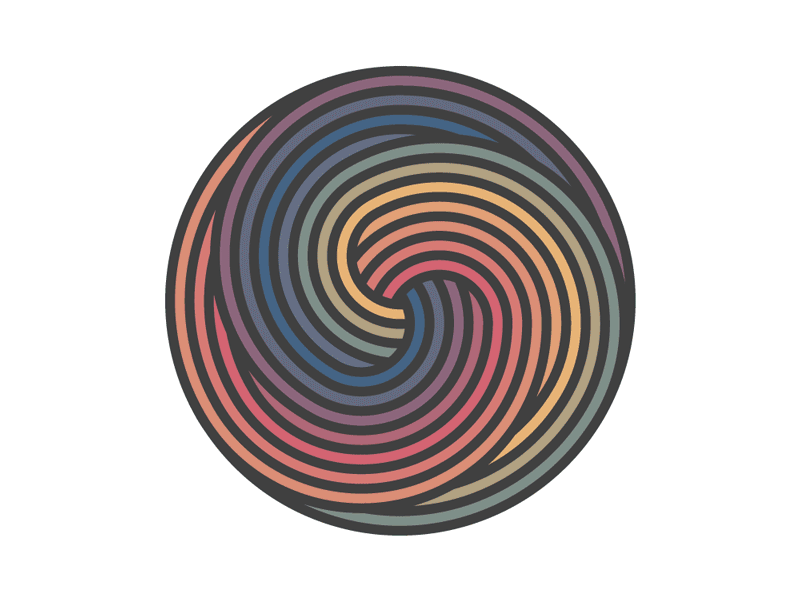 Rainbow Spiral Animation