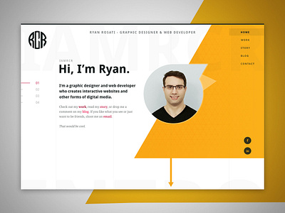 IAMRCR/Ryan Rosati Portfolio Website portfolio ui web design webdesign