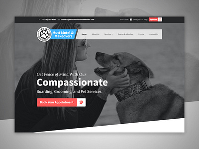 Mutt Motel and Makeover Web Design