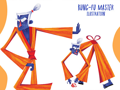 Yo-san — kung-fu master illustrations character illustration