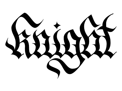 gothic lettering