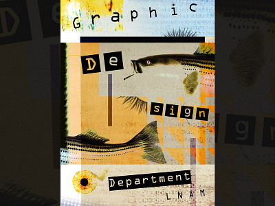 Poster for GD department of Lviv academy of arts collage collageart graphic design type typography
