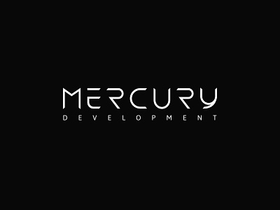 Mercury Development Logo Concept animated prototype animation branding figma logo logo concept logodesign logotype mercury development smart animate