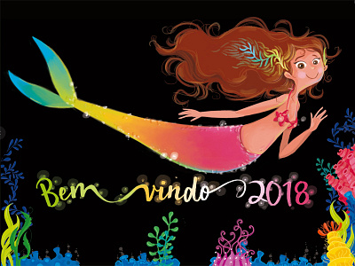 Mermaid art colors digitalart draw illustraions illustration kidsbook kidsbookillustration mermaid