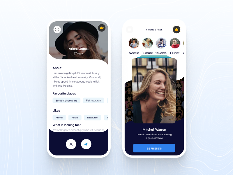 [2] Dating app by Dziubak Oleksii on Dribbble