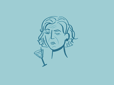 RIP Jessica Walter actress apple pencil arrested development illustration line drawing lucille bluth minimal portrait procreate quick