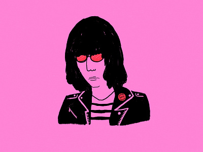 Sunglasses cartoon character illustration joey ramone ramones shaketember sunglasses