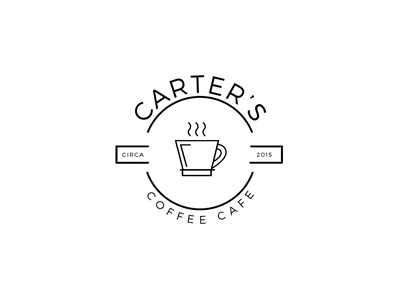 Coffee Logo branding coffee design line logo simple