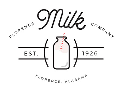 Straw branding identity logo milk rebrand