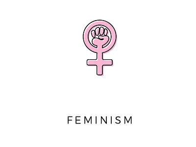 Feminist Icon feminism feminist icon iconography pink