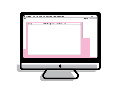 iMac Icon apple icon iconography imac mac pink
