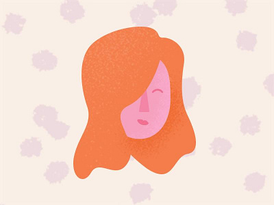 Emotions Series: Delight emoji emotions face girl illustration portrait texture
