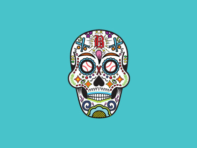 Sugar Skull Jersey Design alabama baseball colorful dia de los muertos heritage hispanic illustration jersey mexican nonprofit skull sugar skull vector