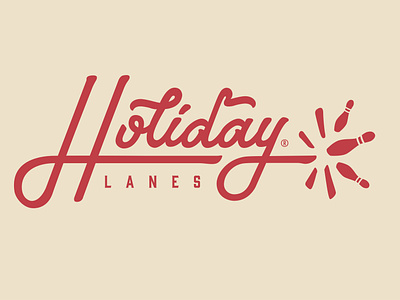 Holiday Lanes branding design handlettering handtype illustration lettering logo typography vector