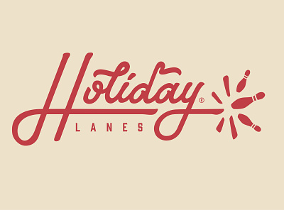 Holiday Lanes branding design handlettering handtype illustration lettering logo typography vector