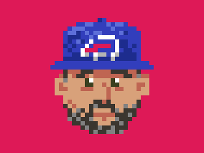 Pixel Portrait illustration vector