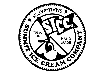 Summit Ice Cream illustration logo vector