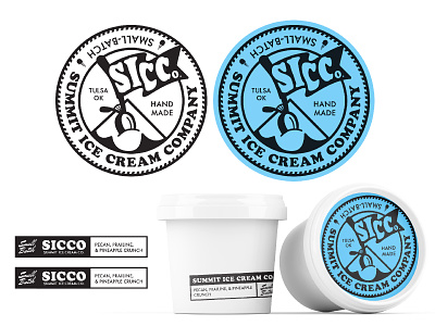 Summit Ice Cream design illustration logo packaging vector