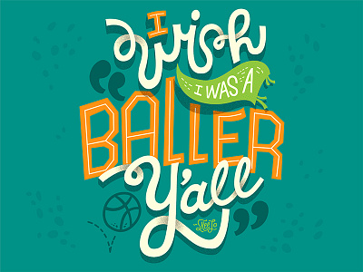 Hello Dribbble! handtype illustration lettering typography vector