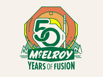 50 Year Anniversary Badge badge design badge logo illustration vector