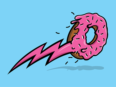 Get this man some donuts, STAT! branding design illustration logo vector