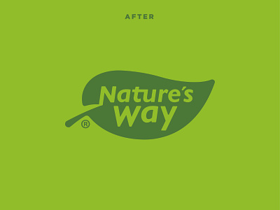 Nature's Way Logo Refresh brand branding branding design design logo logo design modern rebrand rebranding simplify
