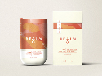 Realm CBD brand identity branding design cbd colorful concept design logo logodesign modern package design packaging packaging design print design