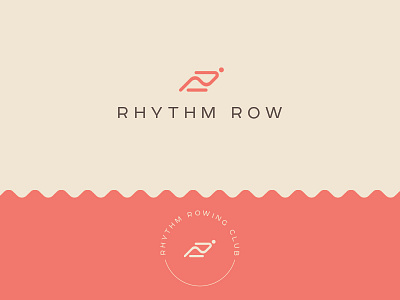 Rhythm Row brand branding branding design design icon logo minimal modern simplify