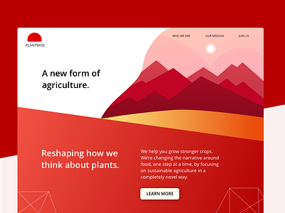 Agriculture startup redesign agriculture startup website