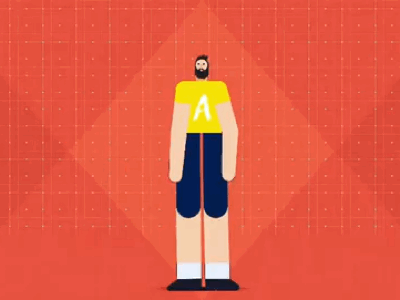 Winner 2d after effects animation character explainer