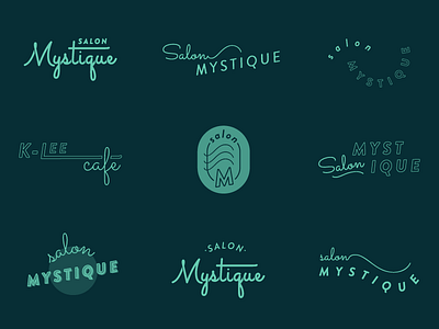 Mystique Logomarks branding design explorations identity logo