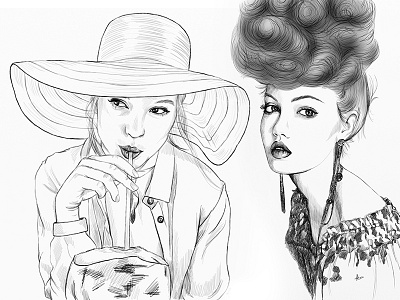 Fashion #52 artwork drawing fashion illustration portrait sketch