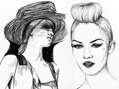 Fashion #55 artwork drawing fashion illustration portrait sketch