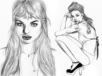 Fashion #57 artwork drawing fashion illustration portrait sketch