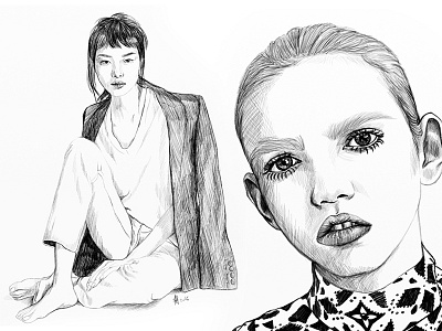 Fashion #58 artwork drawing fashion illustration portrait sketch