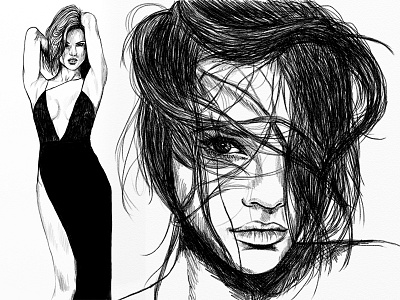 Fashion #64 artwork drawing fashion illustration portrait sketch