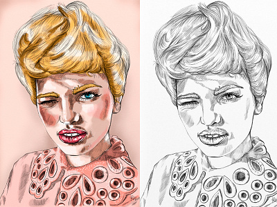 Fashion #85 artwork daphne groeneveld digital digital painting drawing fashion illustration model portrait sketch